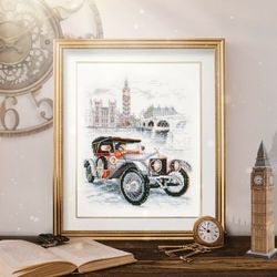 Brodrikit tavla retro bil stil Britannien London
