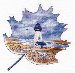 Broderikit Tavla Fyr Lönnlöv