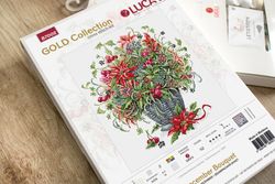 Broderikit Tavla Vinters Bukett Julstjärna