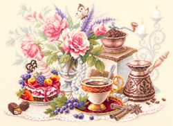 Broderikit Tavla A cup of coffee?