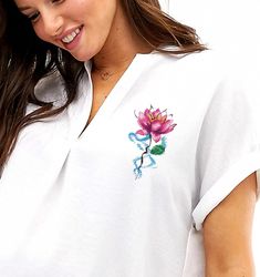 Broderikit Embroidery Lotus Vattenlöslig aida