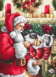 Broderikit Tavla Santa Claus