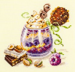 Broderikit Tavla Chocolate dessert