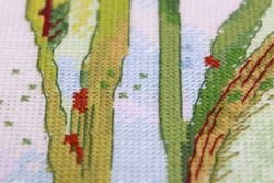 Broderikit Tavla Vattenfärg iris