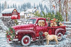 Broderikit tavla Christmas Delivery