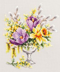 Broderikit Tavla Spring Bouquet