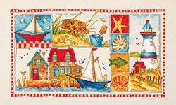 Broderikit Tavla Gone to the Beach Sommar och hav