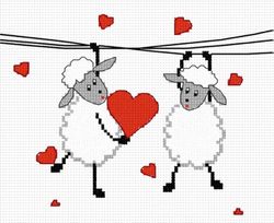 Broderikit Tavla Kärlek