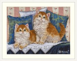 Broderikit Tavla Söta kattungar