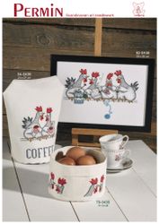 Broderikit Bröd/Ägg/Frukt Korgen Hönssnack