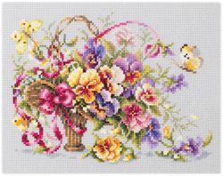 Broderikit Tavla Pencébukett