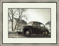 Broderikit Korsstygn Tavla Gammalt foto - The Beetle