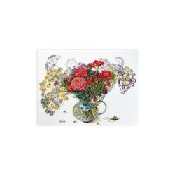 Broderikit Tavla Zinnia and Dill