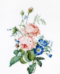 Broderikit Tavla Bouquet with roses