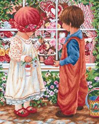 Broderikit Tavla Valentines Treasure