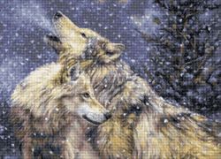 Broderikit Tavla Snowfall