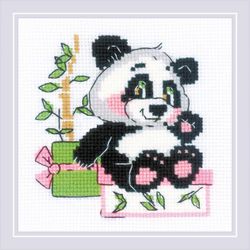 Broderikit tavla Panda