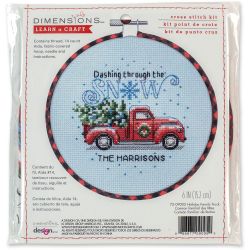 Broderikit Tavla Holiday Family Truck