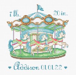 Broderikit Tavla Baby Carousel
