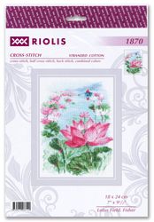 Broderikit Tavla Lotus Field. Fiskare