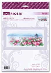 Broderikit Tavla  Lotus Field. Pagod på vattnet