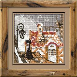 Broderikit Tavla Stad & Katter Winter