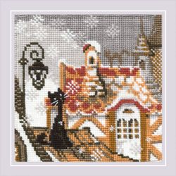 Broderikit Tavla Stad & Katter Winter