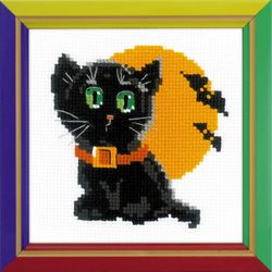 Broderikit Tavla För nybörjare Svart katt