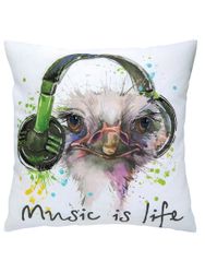 Broderikit Kudde Tavla Music is life