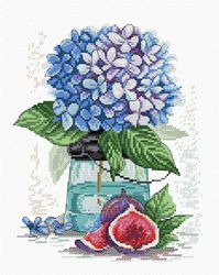Broderikit Tavla Hortensia och fikon