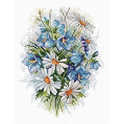 Broderikit Tavla Fält Blommor
