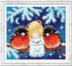 Broderikit Tavla Christmas Tale Ängel Domherre