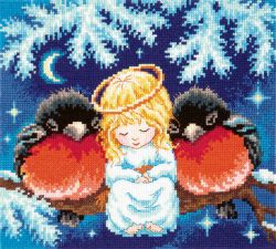 Broderikit Tavla Christmas Tale Ängel Domherre
