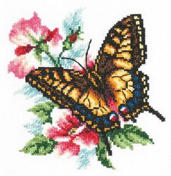 Broderikit Tavla Fjäril 2