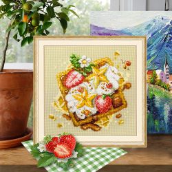 Broderikit Tavla Wienska våfflor