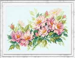 Broderikit Tavla Vilda Rosor Blommor