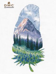 Broderikit Tavla Bergslandskap 2