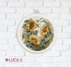 Broderikit Tavla Sunflower Solrosor