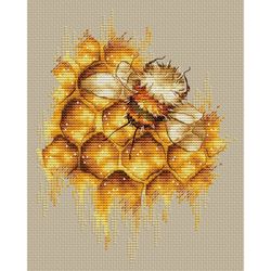 Broderikit Tavla Fragrant and fluffy Doftande Honung