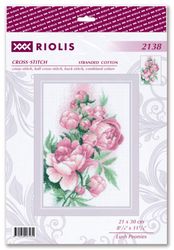Broderikit Tavla Lush Peonies Frodiga pioner