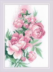 Broderikit Tavla Lush Peonies Frodiga pioner