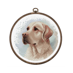 Broderikit Tavla The Labrador Labradoren