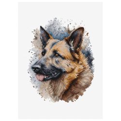 Broderikit Tavla Schäfer The German Shepherd
