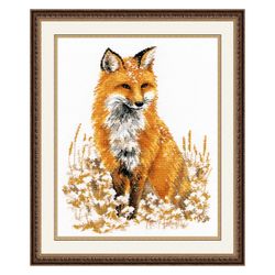 Broderikit Tavla En liten Räv