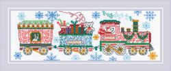 Broderikit Tavla Holiday Train Jultåg
