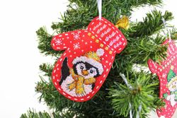 Broderikit Juldekor Vante Pingvin