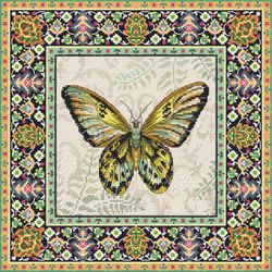 Broderikit Tavla Vintage Butterfly Fjäril