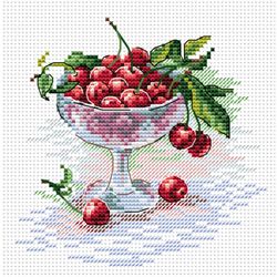 Broderikit Tavla Söta Körsbär