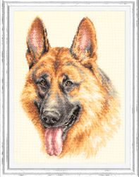 Broderikit Tavla Tysk Schäferhund