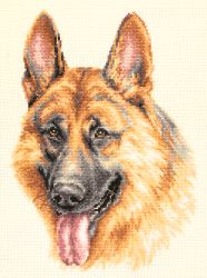 Broderikit Tavla Tysk Schäferhund